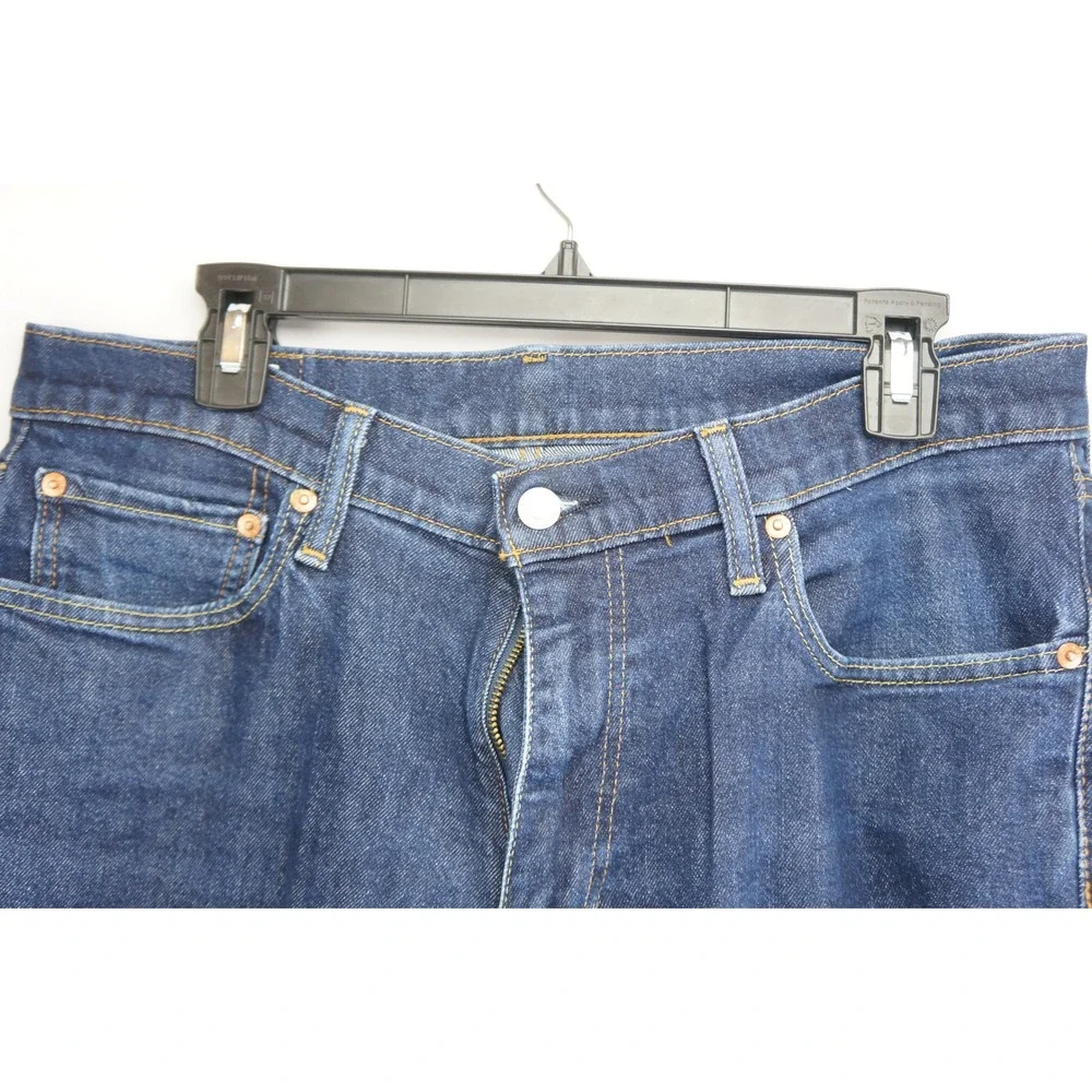 Levi's 541 Athletic Taper Jeans Mens 33x32 Dark Wash Blue Denim VTG Brown‎ Tab